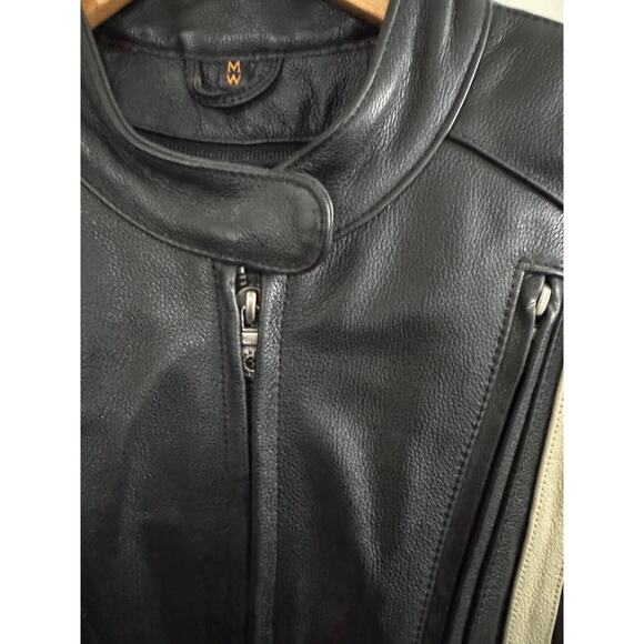 Vintage Harley Davidson Racing Leather Jacket Women’s Size Medium Motorcycle EUC - Picture 7 of 12